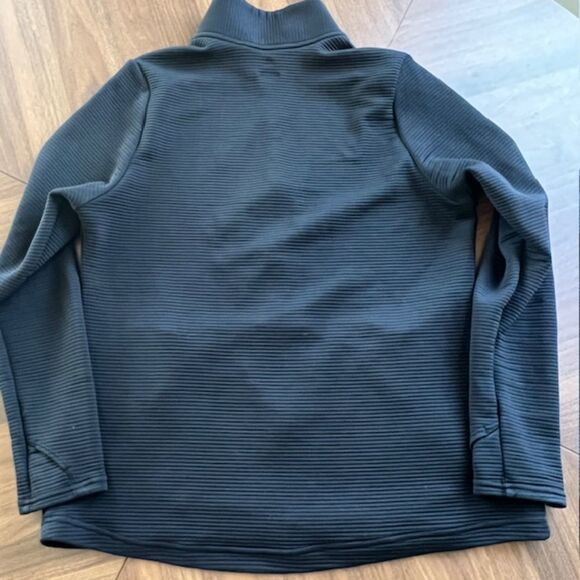 Adidas Golf Women's Textured Full-Zip Black Ribbed Jacket Size XL - Picture 3 of 7